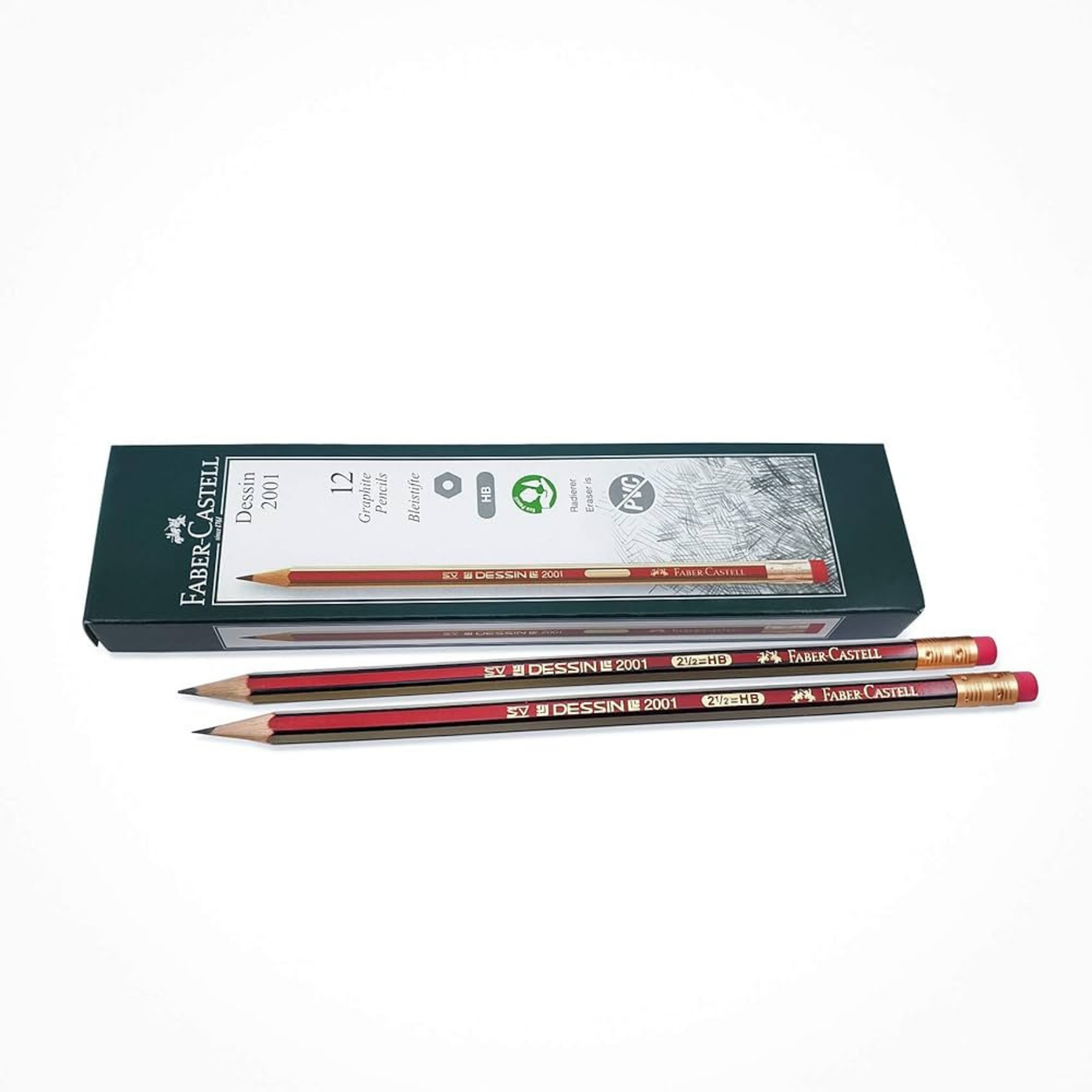 Faber Castell Dessin Graphite Pencil, HB, Box of 12