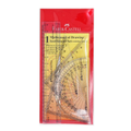 Faber-Castell Mathematical Drawing Instrument Set, Vertex, Box of 9 Individual Pieces