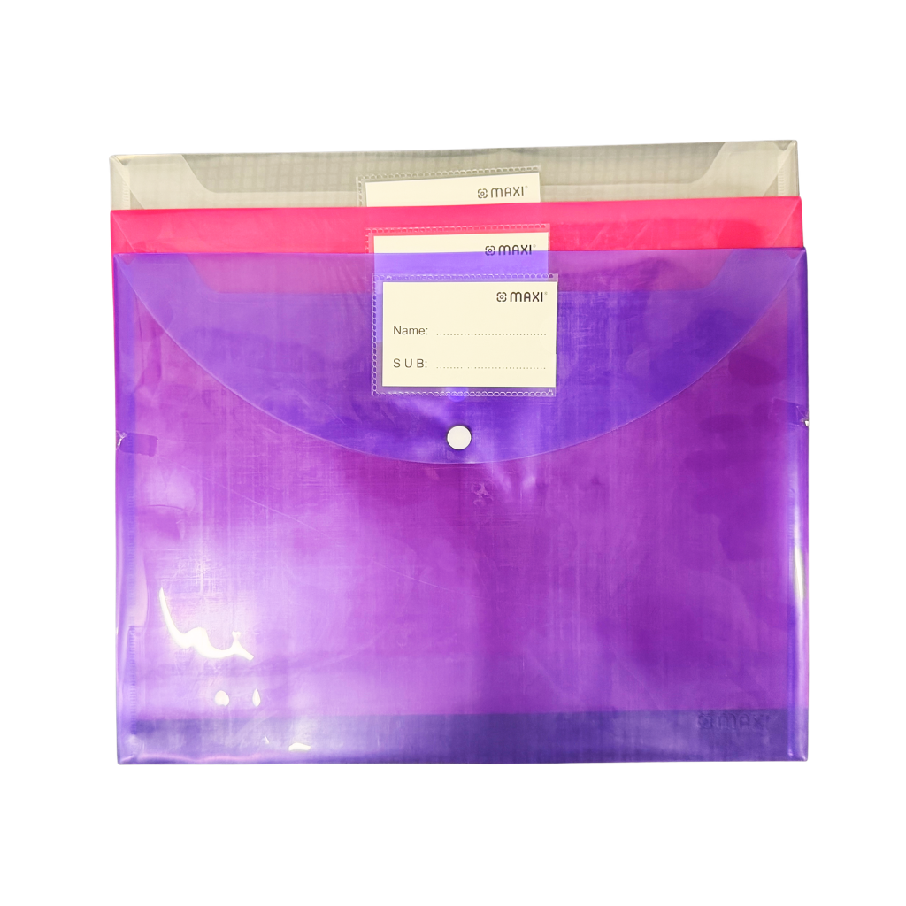 Maxi Clear File, F/S, Bundle of 3, Bloom Set