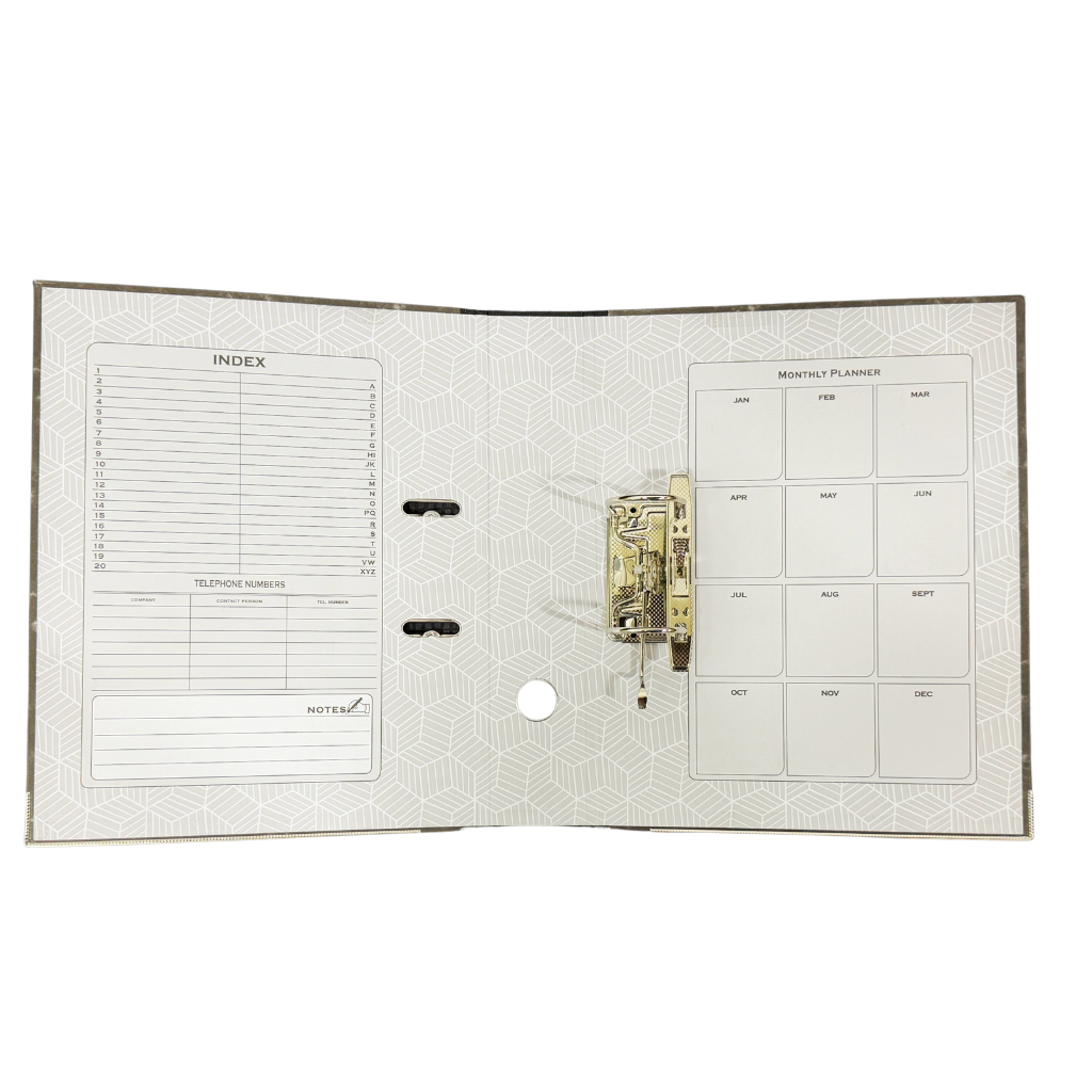 Maxi Lever Arch File, F/S, Broad, Marble
