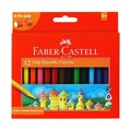 Faber-Castell Grip Erasable Plastic Crayons, Individual Crayons of 90 mm in Length, Pack of 12 Colours