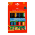 Faber-Castell Grip Erasable Plastic Crayons, Individual Crayons of 90 mm in Length, Pack of 24 Colours
