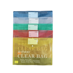 Maxi Clear File with Name Card, F/S, Assorted Colours