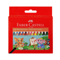 Faber-Castell Wax Jumbo Crayons, Individual Crayons of 90 mm in Length, Pack of 24 Colours
