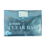 Maxi Clear File with Name Card, F/S, Assorted Colours