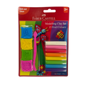Faber-Castell Modelling Clay And Accessories, Safe and Clean, 100GM, Blister Pack of 8 Vivid Colours