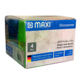 Maxi Sharpener Colour Barrel, Single Hole, Box of 4