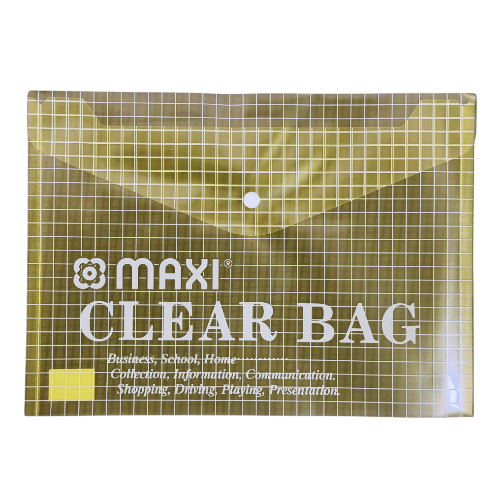 Maxi Clear File, A4, Assorted Colours