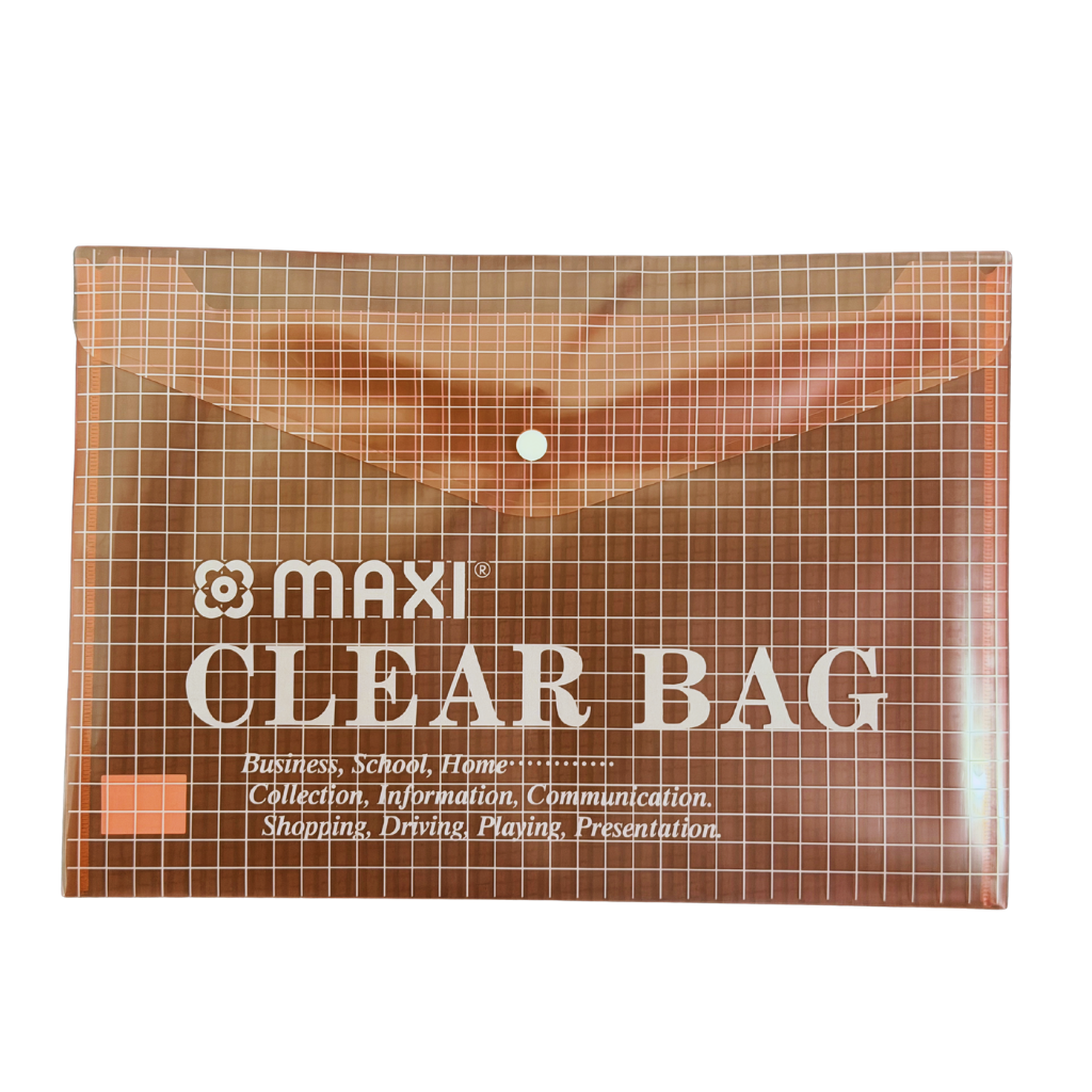 Maxi Clear File, F/S, Assorted Colours