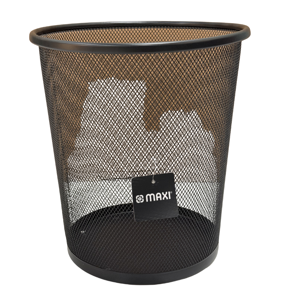 Maxi Mesh Waste Bin, 9L, Black