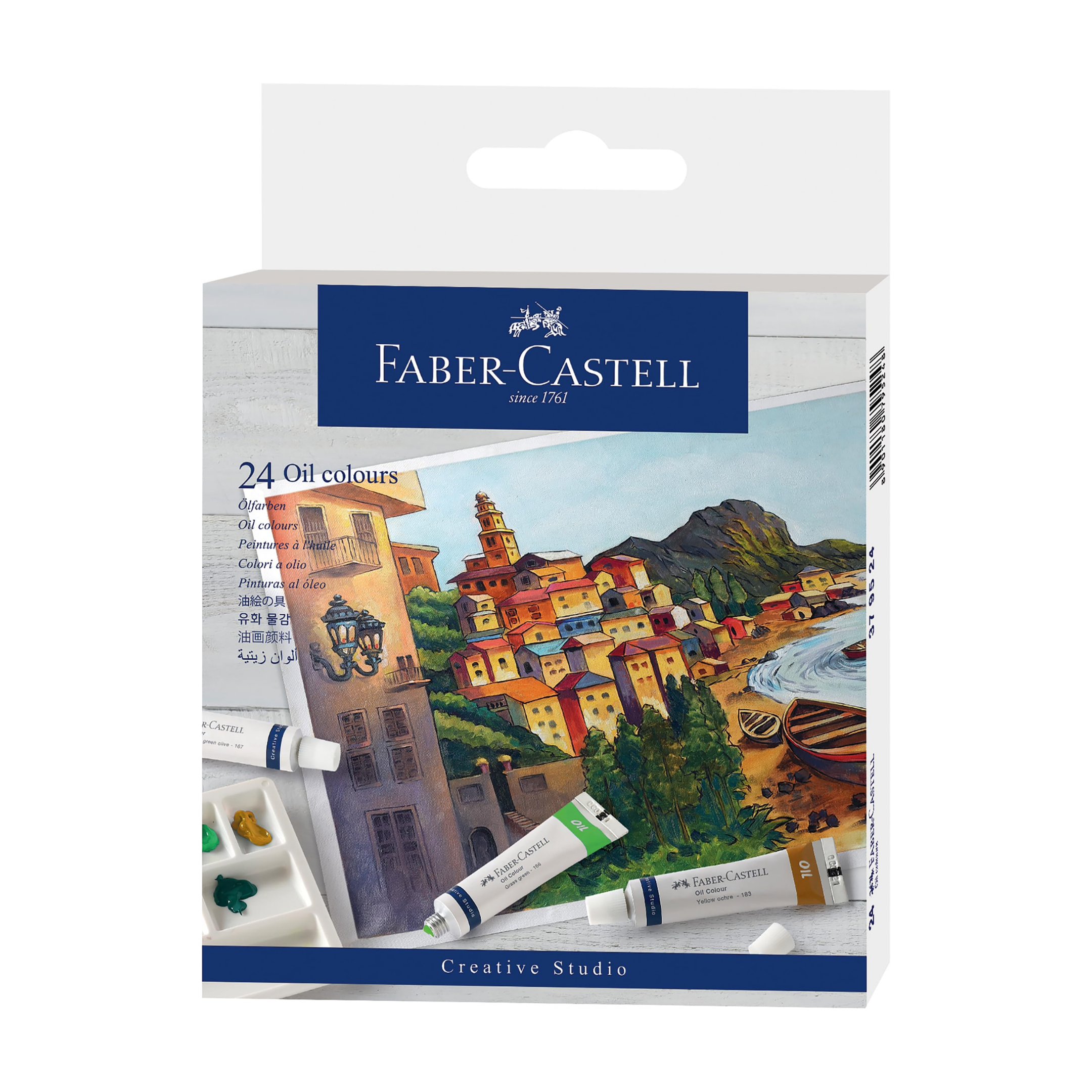 Faber-Castell Oil Colors, 9 ml Tubes, Pack of 24 Colours