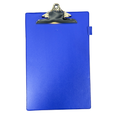 Maxi Butterfly Single Clip Board, Standard F/S Size, Lightweight Plastic, PVC Coating, Royal Blue