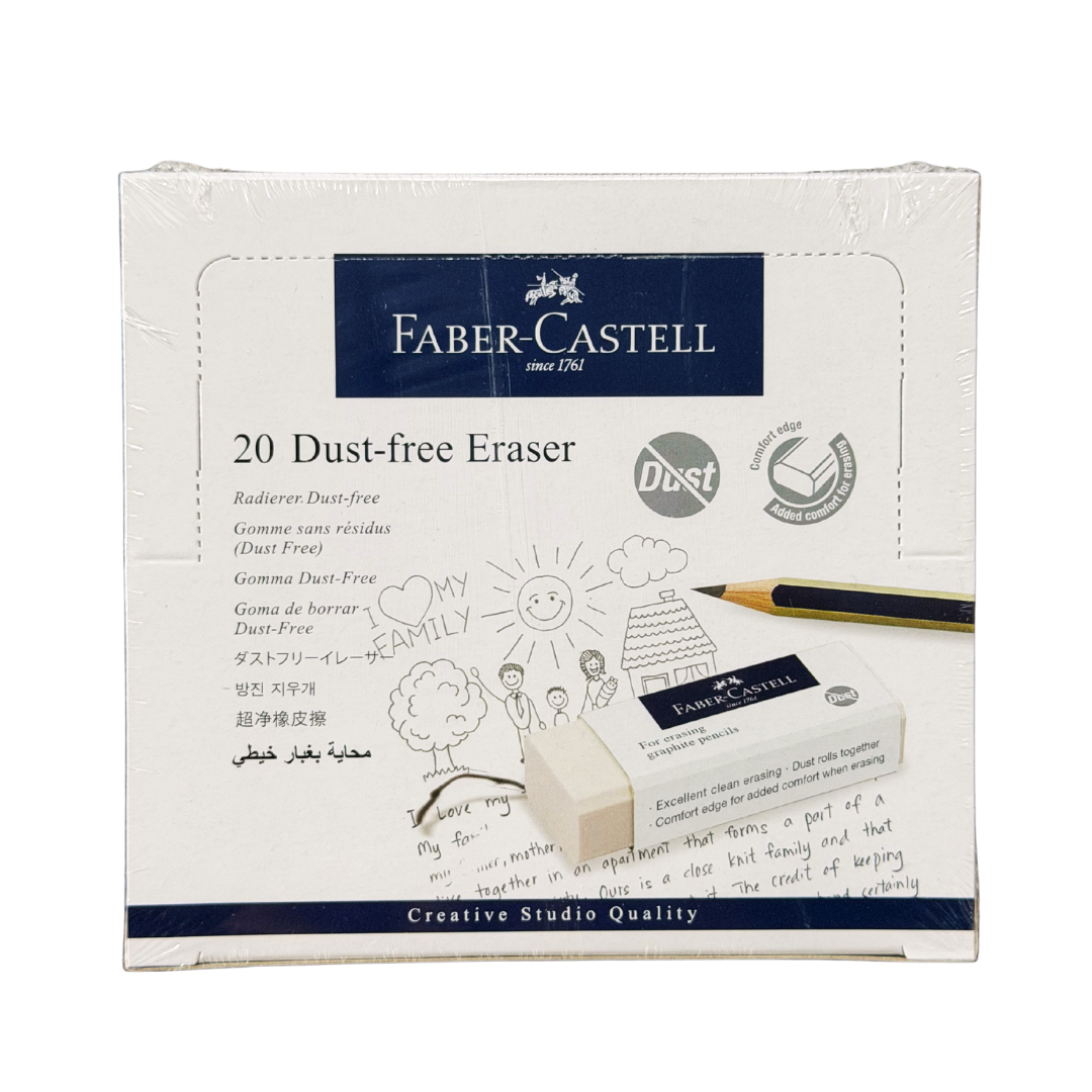 Faber Castell Dust-Free Eraser, Big, Box of 20