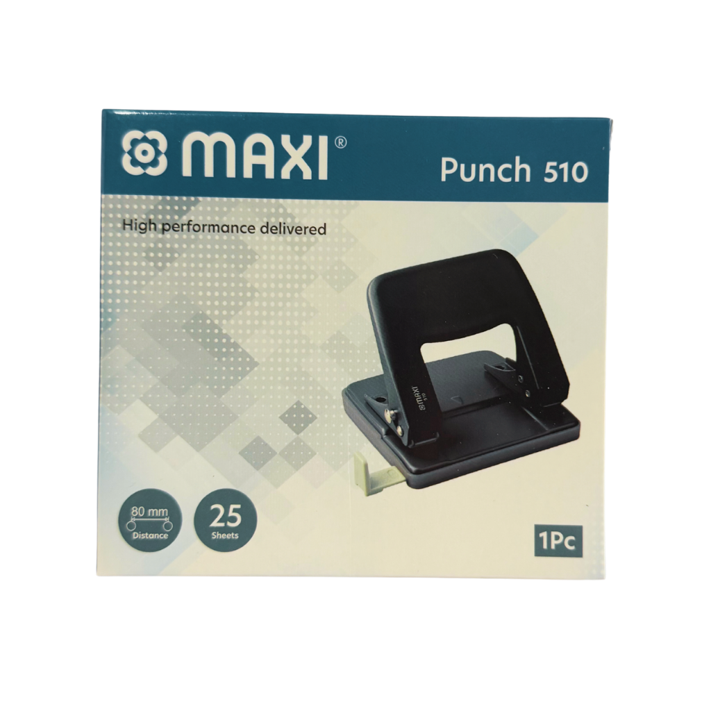 Maxi Perforator, 2 Hole, 25 Sheets, Black