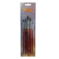 Jovi Soft-hair Paint Brush, Flat, Durable and Strong, Blister Pack of 5