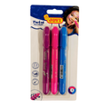 Jovi Twist Face Paint, Tri-color Set, Non-toxic, Purple, Pink, and Blue, Blister Pack of 3