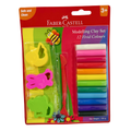 Faber-Castell Modelling Clay And Accessories, Safe and Clean, 150GM, Blister Pack of 12 Vivid Colours