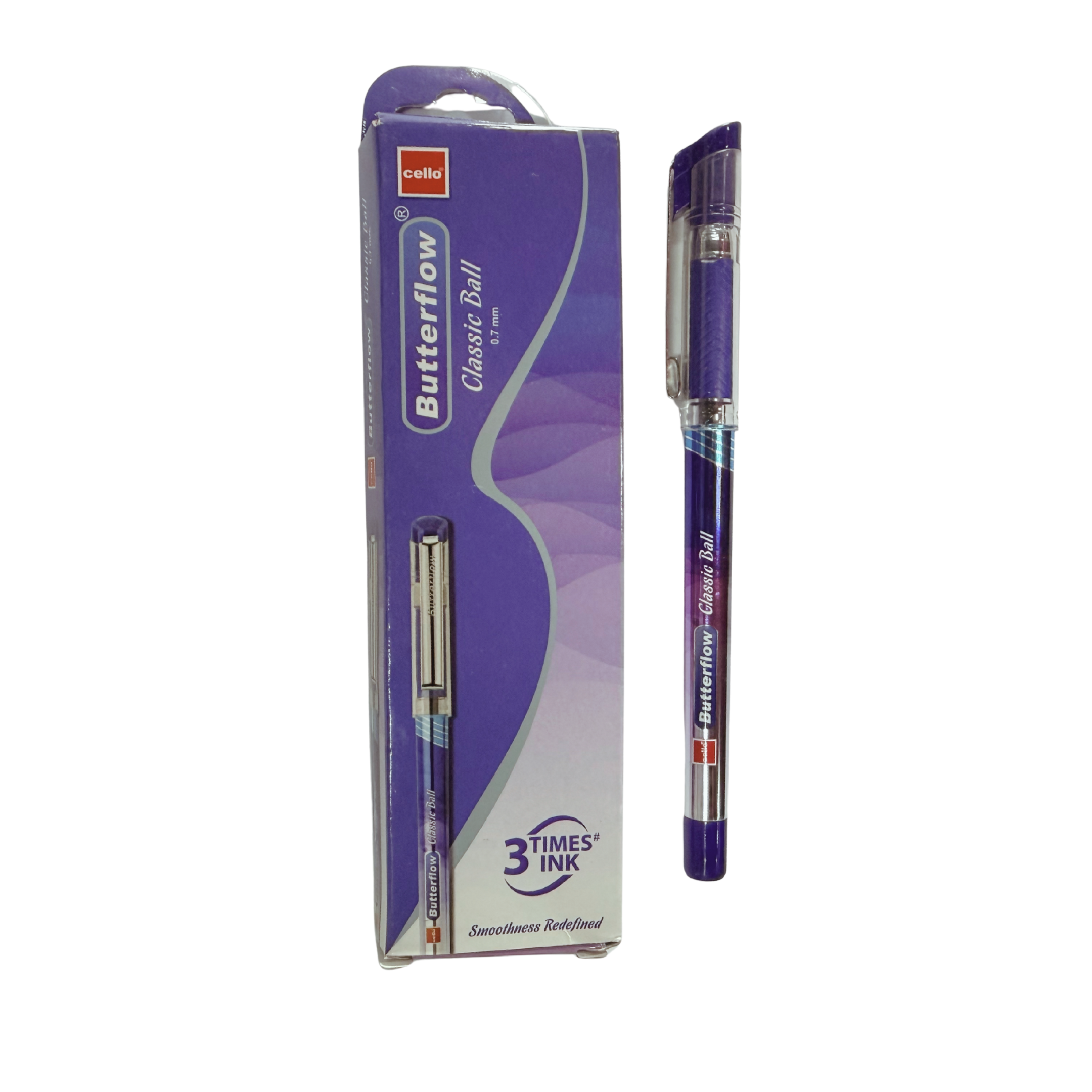Cello Ball Point Pen, Butterflow Classic, 0.7mm, Pack of 1, Blue
