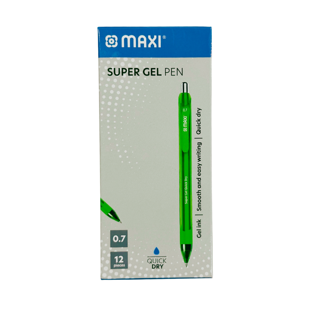Maxi Gel Pen, 0.7mm, Box of 12