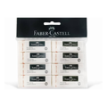 Faber Castell Eraser PVC-Free, Big, Pack of 8, PVC free
