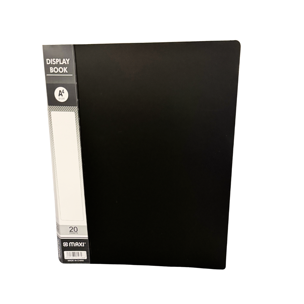 Maxi Display Books, A4, 20 Pockets, Assorted Colours