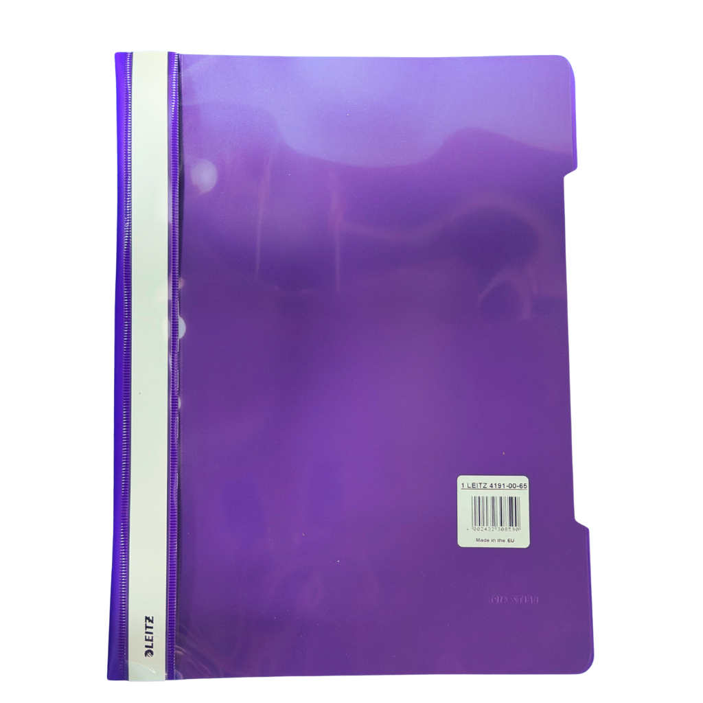 Leitz Project Report File, A4, Orange, Purple, Black