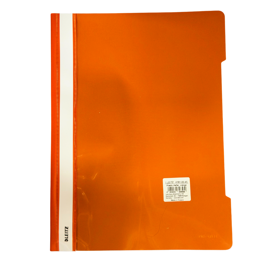 Leitz Project Report File, A4, Orange, Purple, Black