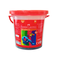 Faber-Castell Modelling Clay, Safe and Clean, Non-toxic, 250 g, Bucket of 10 Assorted Colours.