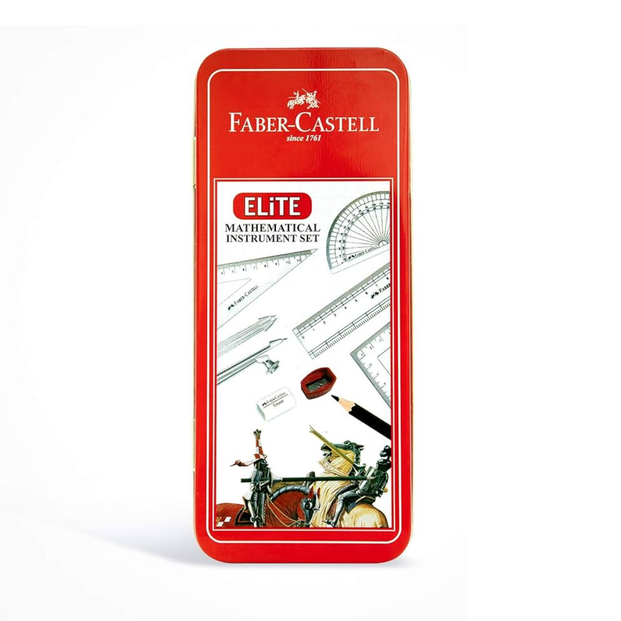 Faber-Castell Mathematical Instrument Set, Elite, Box of 9 Individual Pieces
