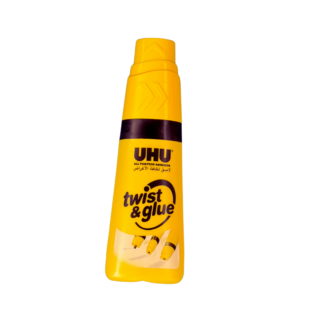 UHU All Purpose Adhesive, Twist and Glue, 3 in 1 Applicator, Soft Squeeze, Refillable, 35 ml, Single Piece