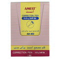 Amest Correction Pen, Rolling Ball Tip, Box of 12