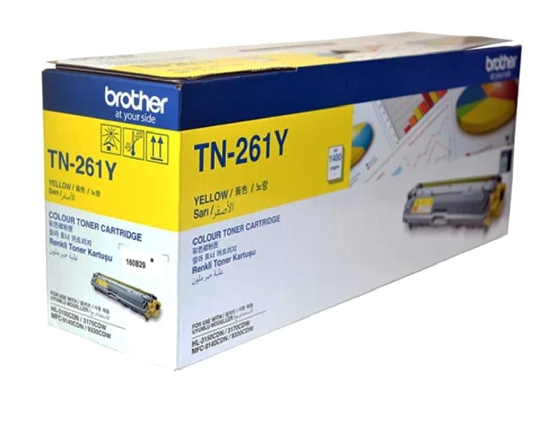 Brother TN-261 Yellow Toner Cartridge, TN261Y