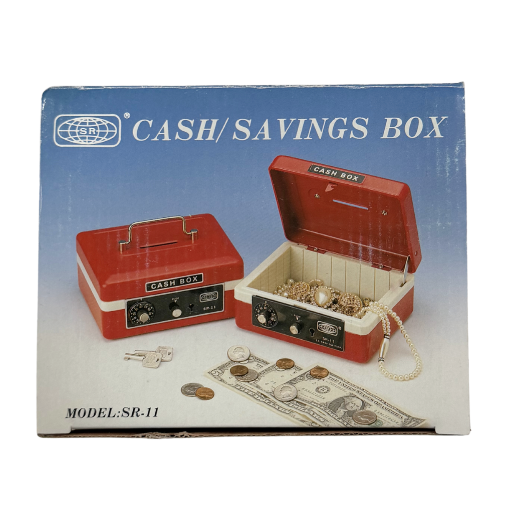 SR-11 Safety Cash Box, With Key and Number Lock, Yellow