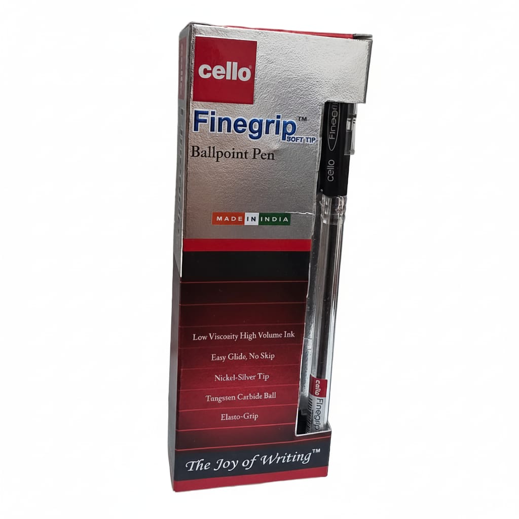 Cello Finegrip Ballpoint Pen, 0.7mm, Box of 12