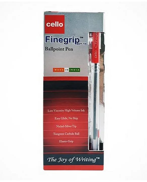 Cello Finegrip Ballpoint Pen, 0.7mm, Box of 12