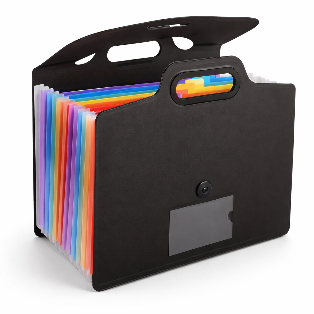 Multimate Expanding File, 13 Pocket, Black