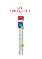 Faber Castell Clear Ruler, Plastic, 30cm/ 12", Lightweight