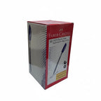 Faber Castell Ballpont Pens, Fine 0.7mm Tip, Box of 50, Blue and Black