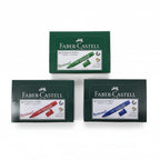 Faber Castell Refillable Permanent Markers, Bullet Nib, Box of 10, Blue, Green, and Red