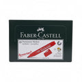Faber Castell Refillable Permanent Markers, Bullet Nib, Box of 10, Blue, Green, and Red