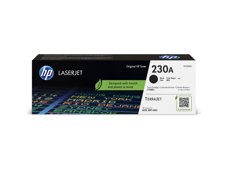 HP 230A Black LaserJet Toner Cartridge, W2300A
