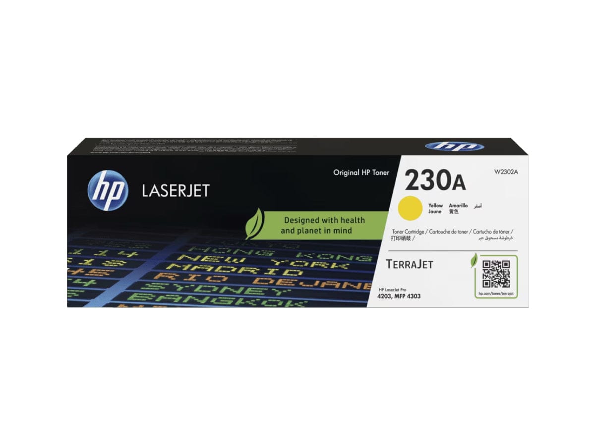 HP 230A Yellow LaserJet Toner Cartridge, W2302A