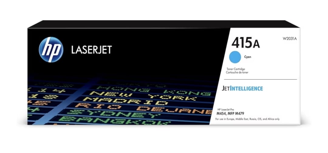 HP 415A Cyan LaserJet Toner Cartridge, W2031A