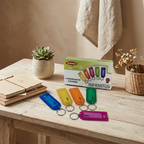 Yosogo Ring Key Tags, Assorted Colours, Pack of 100