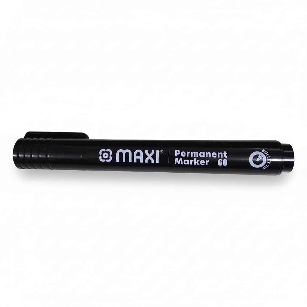 Maxi Permanent Marker, 2mm, Bullet Nib, Single Piece, Black, Green, Red, and Blue