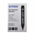 Maxi Permanent Marker, 2mm, Bullet Nib, Box of 10, Black, Green, Red, Black