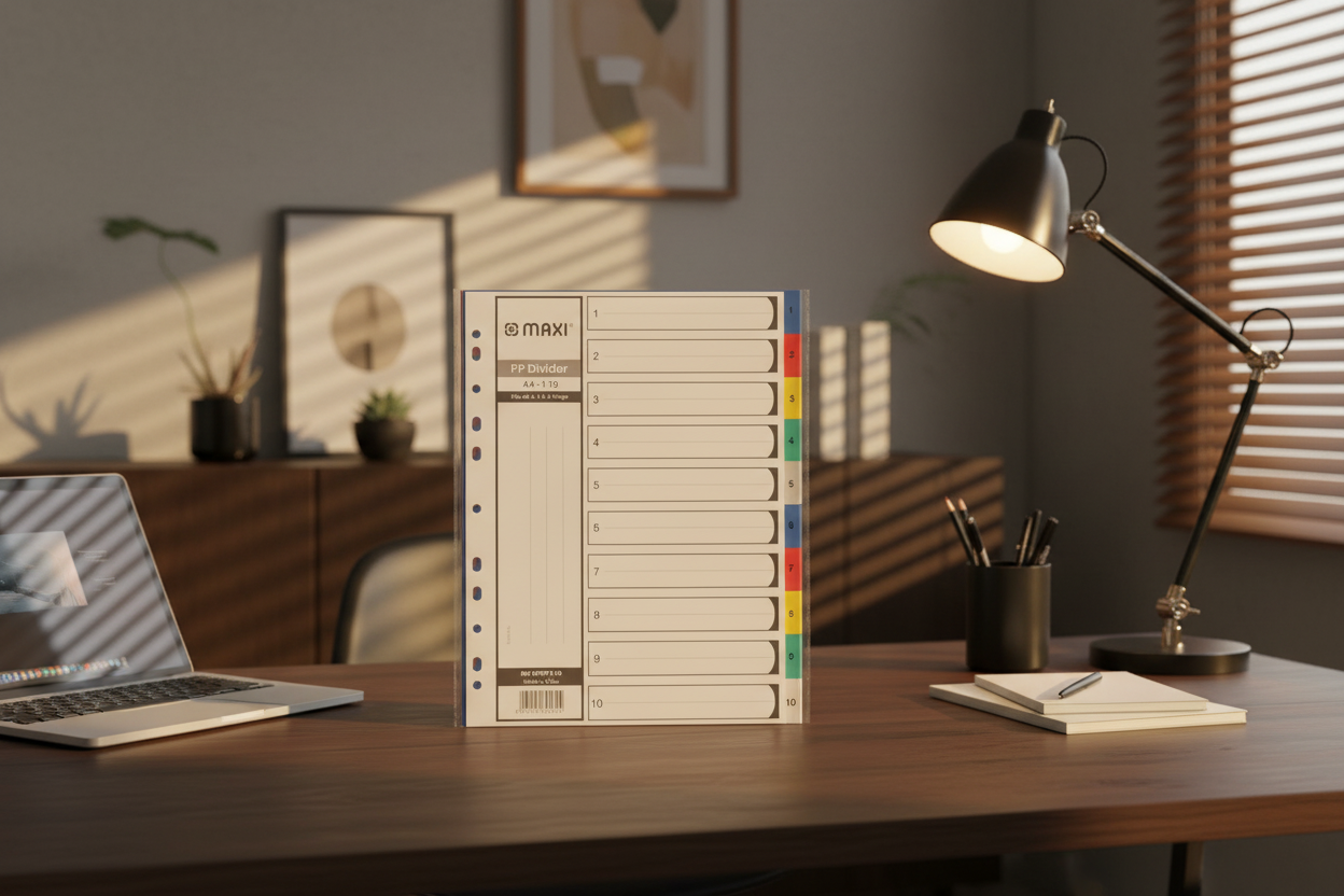 Maxi PP Divider, A4, 10 Colour Dividers