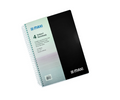 Maxi Spiral PP 4 Subject Notebook, 9.5”X7”, 160 Sheets