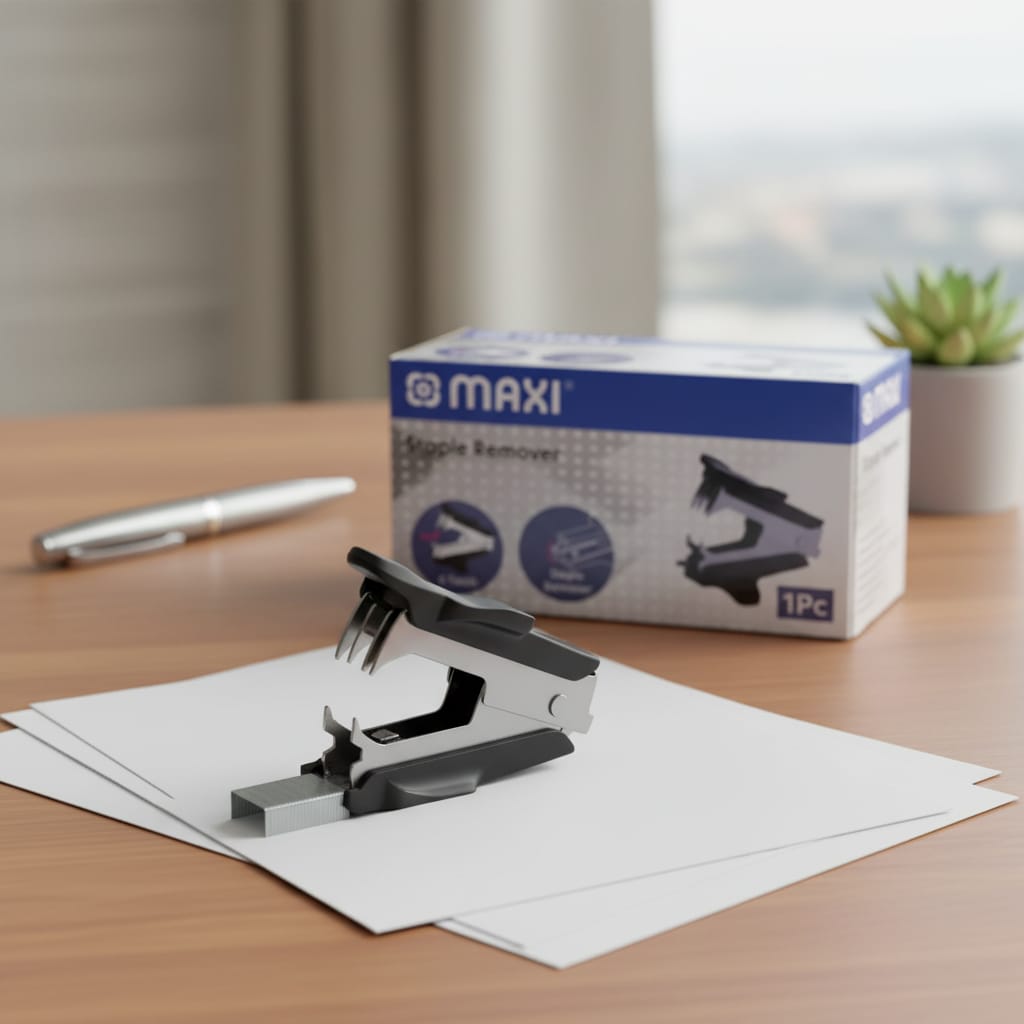 Maxi Size 10 Staple Remover, Compatible with Both 24/6 and 26/6 Staples, Stainless Steel, Original