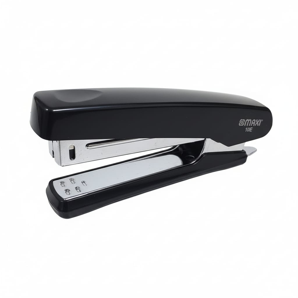 Maxi Stapler, Size 10E, Accommodates up to 20 Sheets, Blue, Black, and Red